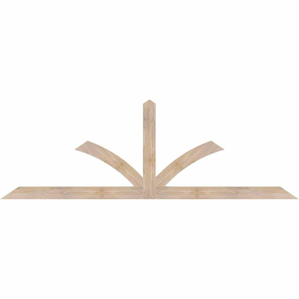 Ekena Millwork Richland Smooth Timber Gable Bracket, Douglas Fir, 84"W x 28"H x 1 1/2"D x 3 1/2"F, 8/12 Pitch GBW084X28X0204RIC00SDF - main